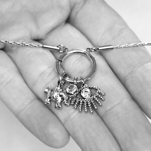 Alternative view of Auge Zirkonia Charms