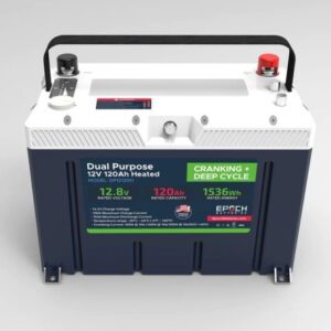 12V 120AH Group 27 LiFePO4 Battery Cranking & Deep Cycle Lithium Battery (Dual Purpose)